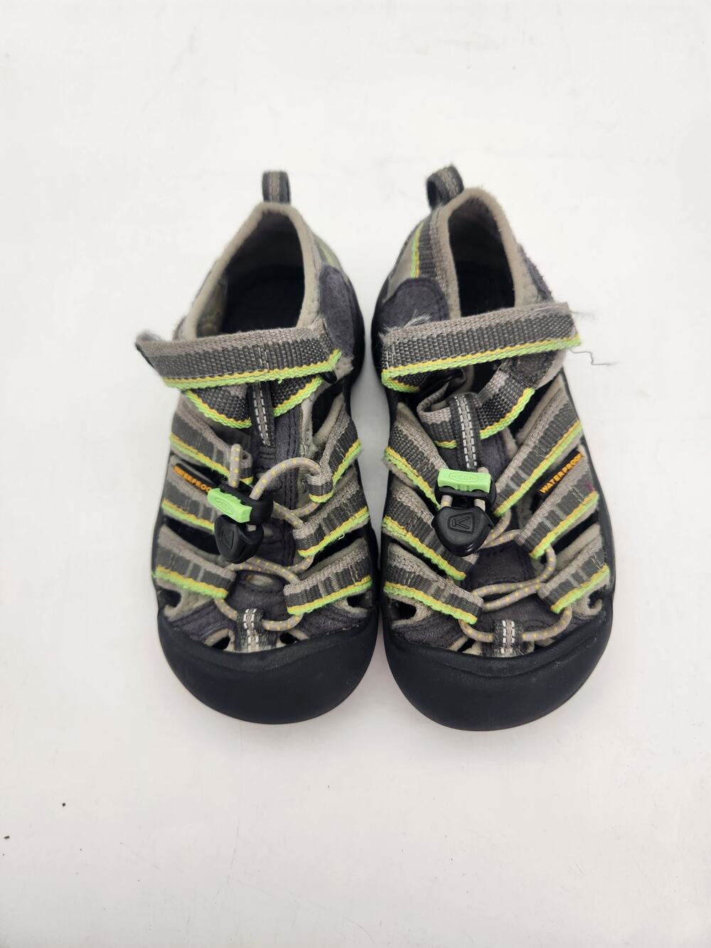 KEEN Kids Sandals Size 10 Gray Green Closed Toe Outdoor Hiking Water Shoes